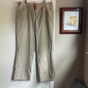 North Face khaki nylon pants